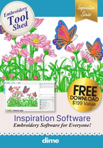 DIME Inspirations Embroidery Tool Shed Embroidery Software - Digital Delivery