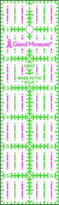 Good Measure, GM27, Ruler, Quilting, Template, Good Measure GM27 2" x 7" Ruler by Kaye England