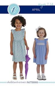 Childrens Corner CC301L April Dress Sewing Pattern Sizes 7-14