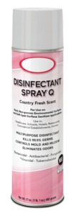 Sullivans, 110011, Disinfectant Spray Q, Country Fresh Scent, Case of 12., 20 oz.