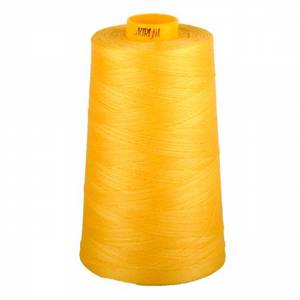 Aurifil Mako MK40-3CO-1135 Pale Yellow, 40wt Poly 3280 yd. Cone Thread