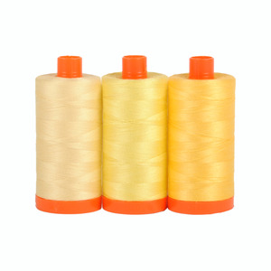 Aurifil, Aurifil Thread Collection, Thread Collection, Sicily, Yellow, Quilting, Sewing, Thread,