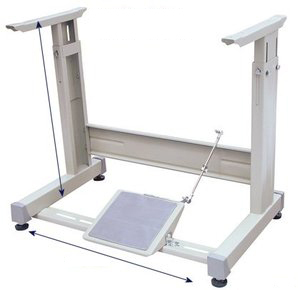 98279: Yamata T Legs Stand Assembly Only without Table Top, Drawer or Motor, Knocked Down Unassembled for Industrial Sewing Machines and Tops