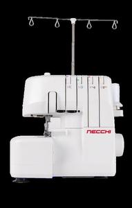 Necchi L234 Serger 2 Needle, 3 or 4 Thread Overlock Machine with Differential Feed, 12 Built-In Stitches, 1,300 SPM