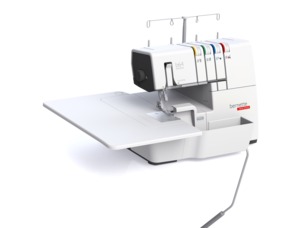 98428: Bernette 64 Airlock 2/3/4 Thread Freearm Jet Air Serger, Micro Thread Control, Color Coded, Knee Lift Tension Release, Safety Door, Extension Table
