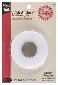 Dritz D223, Stitch Witchery Fusible Bonding Web Tape - Super Weight, 5/8" x 13yd