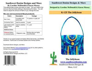 Southwest Denim Designs & More K125 The Jellybean Pattern