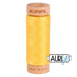 Aurifil, Cotton Mako Thread, 80wt, 280m, 1080-1135, PALE YELLOW
