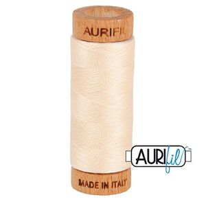 Aurifil 1080-2000 Cotton Mako Thread, 80wt 280m LIGHT SAND
