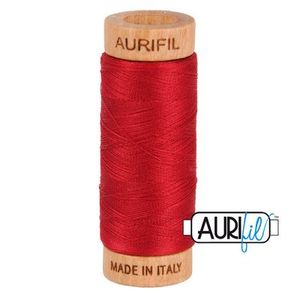 Aurifil, Cotton Mako Thread, 80wt, 280m, 1080-2260, RED WINE
