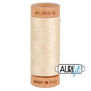 Aurifil 1080-2310 Cotton Mako Thread, 80wt 280m LIGHT BEIGE