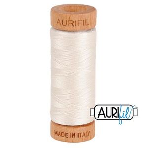 Aurifil 1080-2311 Cotton Mako Thread, 80wt 280m MUSLIN