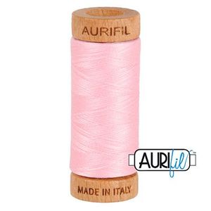 Aurifil 1080-2423 Cotton Mako Thread, 80wt 280m BABY PINK