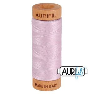 Aurifil 1080-2510 Cotton Mako Thread, 80wt 280m LIGHT LILAC