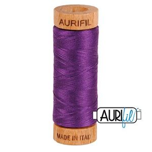 Aurifil, Cotton Mako Thread, 80wt, 280m, 1080-2545, MEDIUM PURPLE