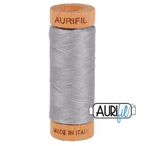 Aurifil 1080-2606 Cotton Mako Thread, 80wt 280m MIST