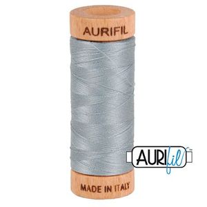 Aurifil, Cotton Mako Thread, 80wt, 280m, 1080-2610, LIGHT BLUE GRAY