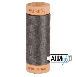 Aurifil 1080-2630 Cotton Mako Thread, 80wt 280m PEWTER