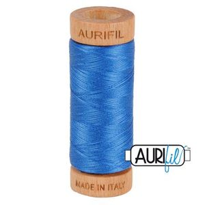Aurifil, Cotton Mako Thread, 80wt, 280m, 1080-2730, DELFT BLUE