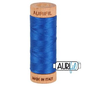 Aurifil, Cotton Mako Thread, 80wt, 280m, 1080-2740, DARK COBALT