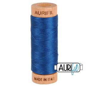 Aurifil, Cotton Mako Thread, 80wt, 280m, 1080-2783, MEDIUM DELFT BLUE