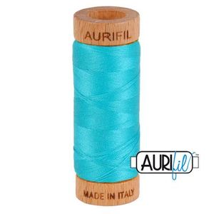 Aurifil 1080-2810 Cotton Mako Thread, 80wt 280m TURQUOISE