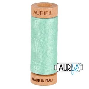 Aurifil 1080-2835 Cotton Mako Thread, 80wt 280m MEDIUM MINT