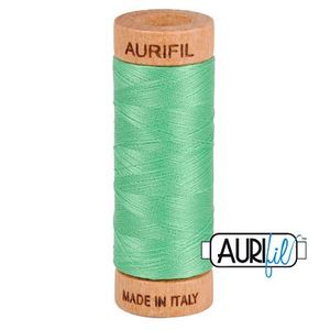 Aurifil, Cotton Mako Thread, 80wt, 280m, 1080-2860, LIGHT EMERALD