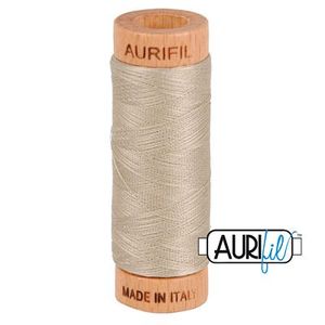 Aurifil 1080-5011 Cotton Mako Thread, 80wt 280m ROPE BEIGE
