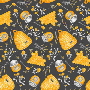 Blank Quilting Show Me The Honey 1339 95 Gray