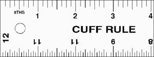 Lance 12" x 2.25" Cuff Ruler