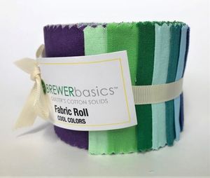 Brewer Basics Fabric Roll, Cool Colors