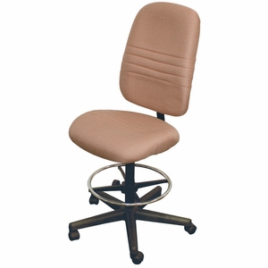 Horn 13090C Deluxe Drafting Chair with Foot Rest for Your Sewing Tables or Cabinets - Choose Your Upholstery Fabric Color: Tan or Beige