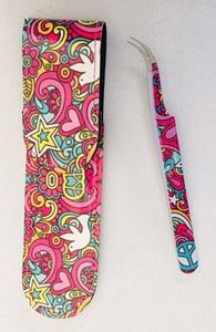 Oyvey Quilt Designs MM734, Psychedelic Tweezers Pick Up Tool with Psychedelic Pouch Case