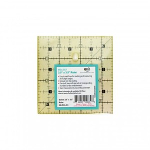 Quilters Select QS-RUL35 3.5" x 3.5" Non-Slip Deluxe Quilting Ruler