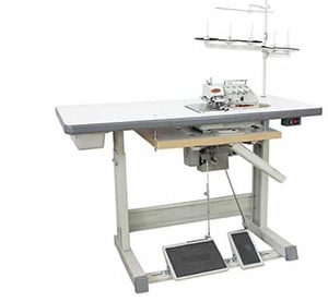 Yamata 757, FY757A-5/QD, industrial serger, industrial overlock, industrial overlock serger, Yamata, FY757A, 5 Thread, Safety Stitch, High Speed, Industrial, Overlock, Serger, ( Siruba 757), up to 7500 SPM, Auto Oil Lube, & Power Stand, - FREE 100 Needles