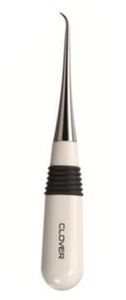 Clover CL4880 White Curved Tailors Awl  for Punching Holes