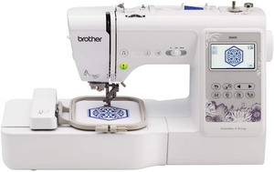Brother, RSE600, SE600, Babylock Verve, BLMVR. Computerized, Sewing and Embroidery Machine, 4" x 4" Embroidery Area, Brother SE600 103-Stitch Sewing 4x4 Embroidery Machine USB, 80 Designs, Color Screen, Drag Drop Edit, Threader & Trimmer, Speed Control, 8 BH, 7 Feet