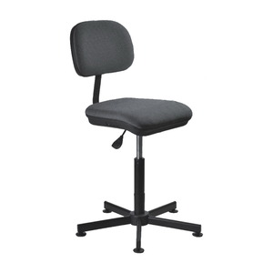 Consew, CH-K28, Wide and Plush Swivel Sewing Chair, Operator, Upholstered Grey, with Air Lift