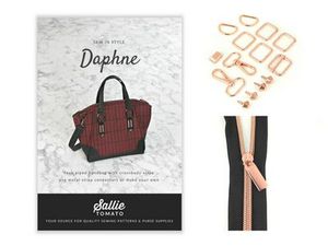 Sallie Tomato, STPOM9, Daphne Handbag, Pattern and Kit, Hardware kit, zipper