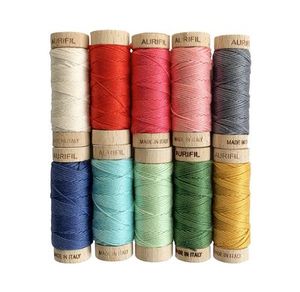 Aurifil, Thread Set, Aurifil Thread Set, Thread Kit, 50wt 6-strand, BM30CV10, Vintage color thread, 10 Small Spool