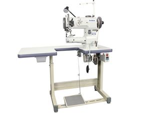 Techsew 4800PRO Cylinder Walking Foot Needle Feed Sewing Machine, Ustand, Laser & Roller Edge Guides, Adj Climb Foot, Flatbed Table, Needle Positioner