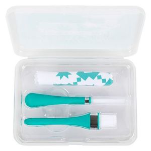 It's Sew Emma Clean Brush and Cloth Set, Choose from 3 Colors, 2 Brushs, Microfiber Cloth, Perfect for Cleaning Sewing Machines