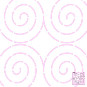 Sew Steady DM Quilting Coil Template 6"x6"