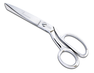 Famore Cutlery, 728L, 8", True Left Hand, Razor Edge, Fabric, Shear, Famore Cutlery 728L 8" True Left Hand Razor Edge Fabric Shear Scissor Bent Trimmer