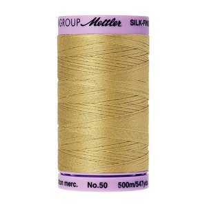 Mettler 9104-0857 Silk Finish Cotton Thread 50wt 500m x 5 Spools of New Wheat