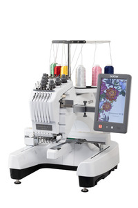 103594: Brother PR680W 6 Needle Embroidery Machine, Wireless +APP, Droplight Cross Hair Laser + Wide Cap Equipment and Metal Roller Stand, 0% APR or Trade In