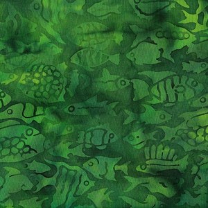 EE Schenck ISB112120681 Calm Lagoon - fish on dk green