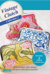 DIME VPURSES2 Vintage Clutch Bag Collection 2 Bundle, 12 Threads, 3 of 6x10 Designs and 5 Needles included!