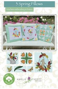 Amelie Scott Designs, ASD264, 3 Spring Pillows